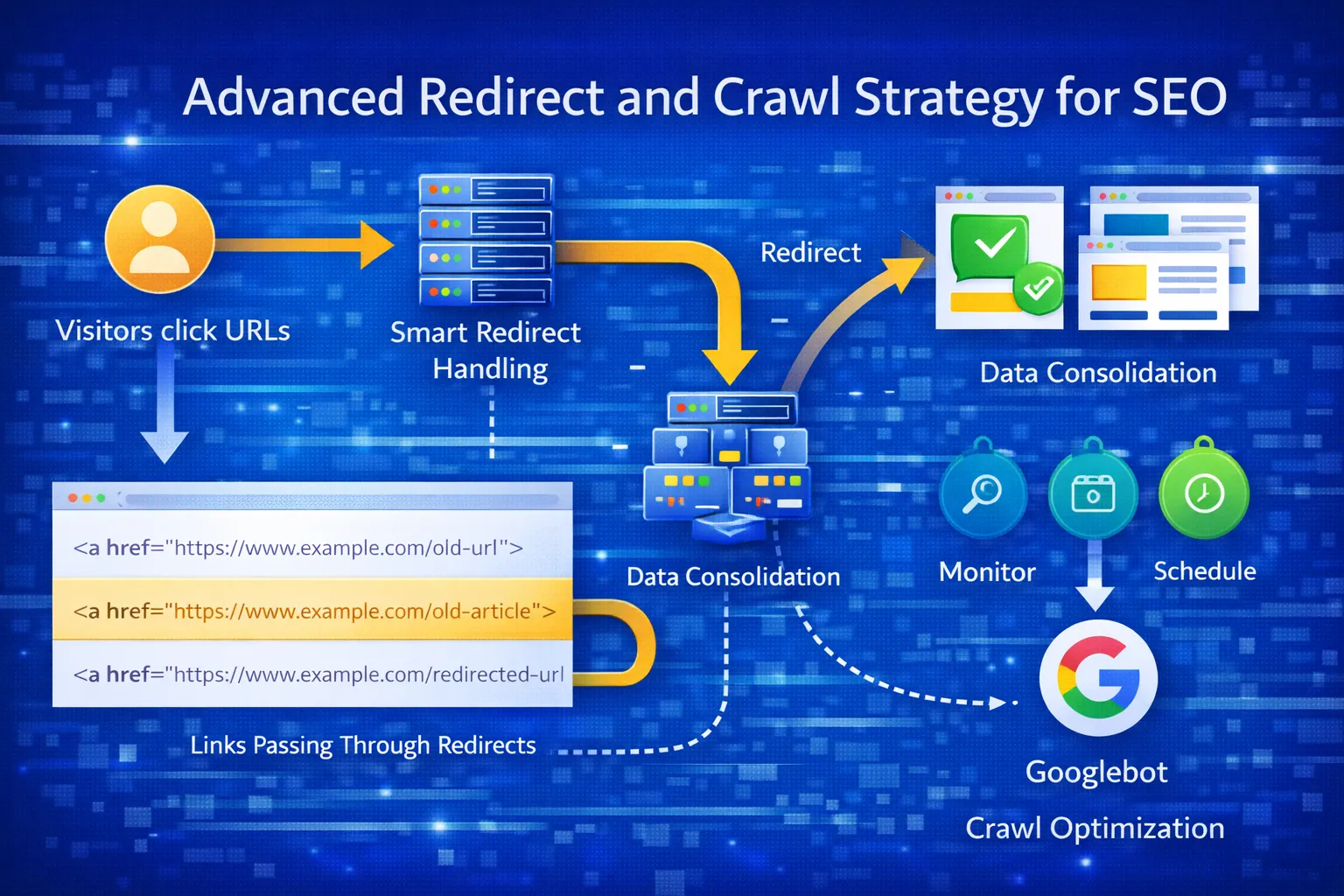 Advanced redirect and crawl strategy for SEO