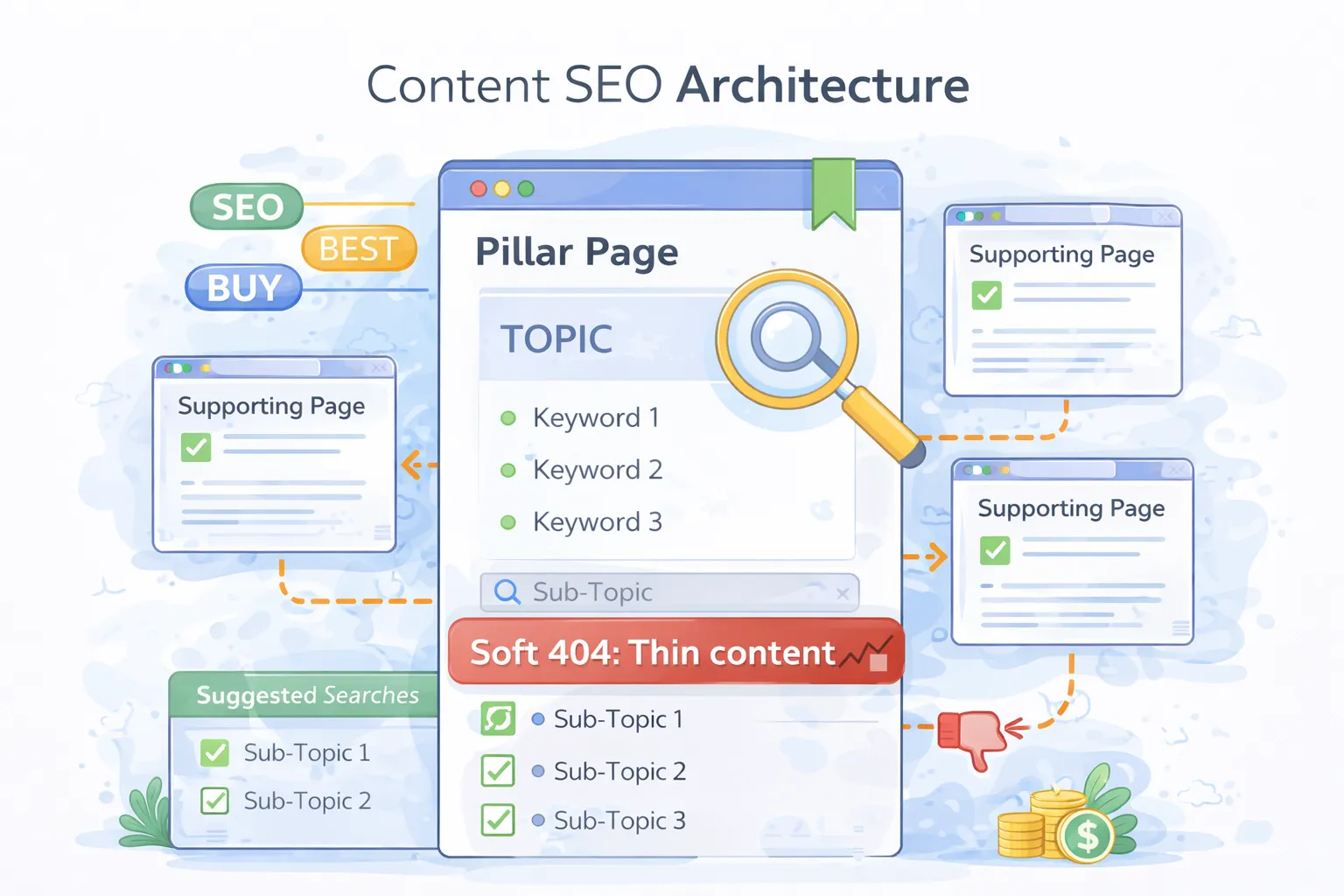 Content SEO architecture model