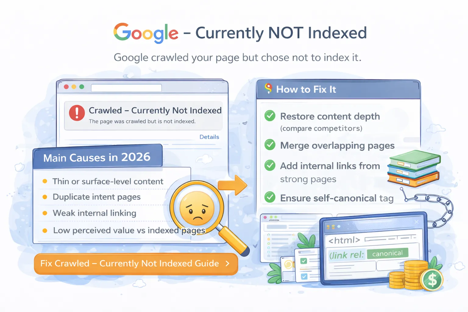Google crawling and indexing process – how Google discovers, crawls and indexes pages
