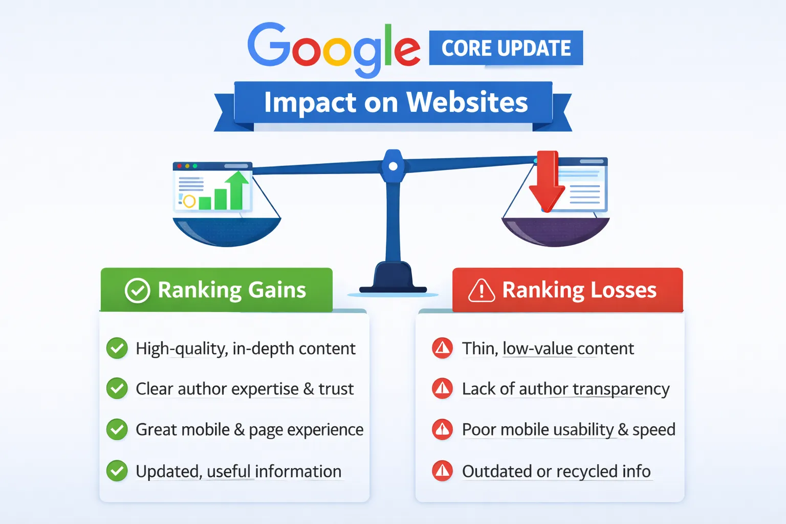 Impact of Google Update on Websites