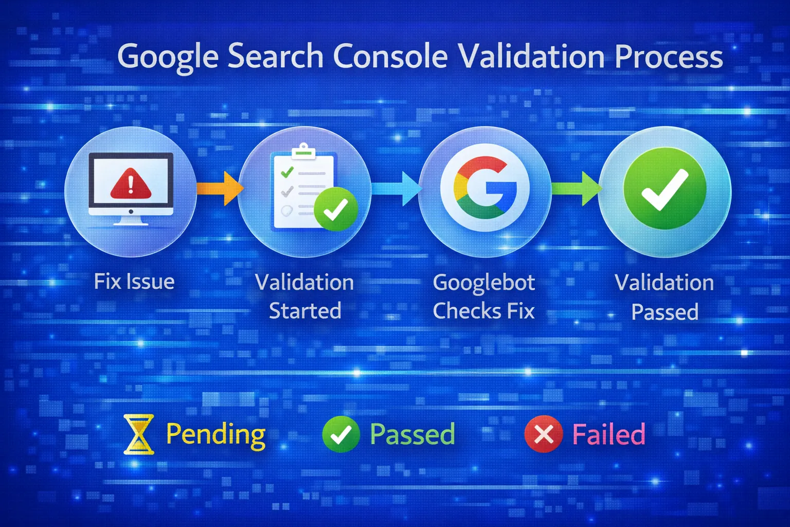 Google Search Console validation process