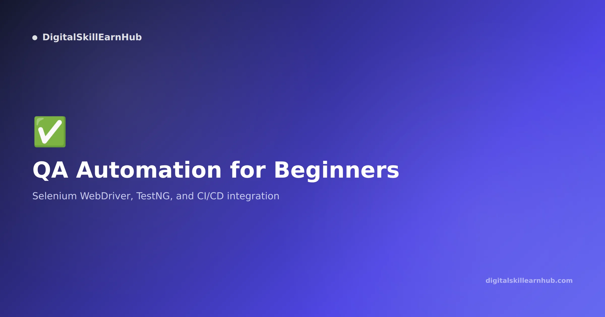 QA Automation Course