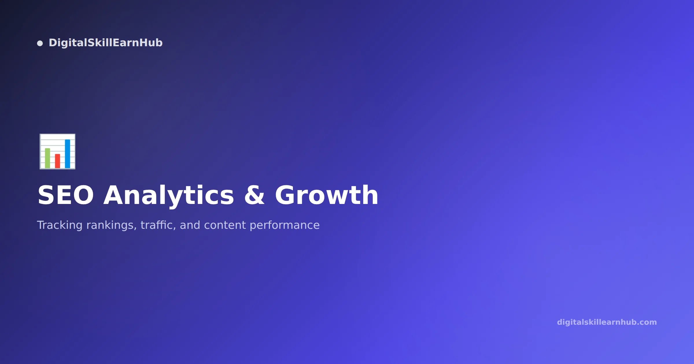 Illustration showing SEO chart and analytics