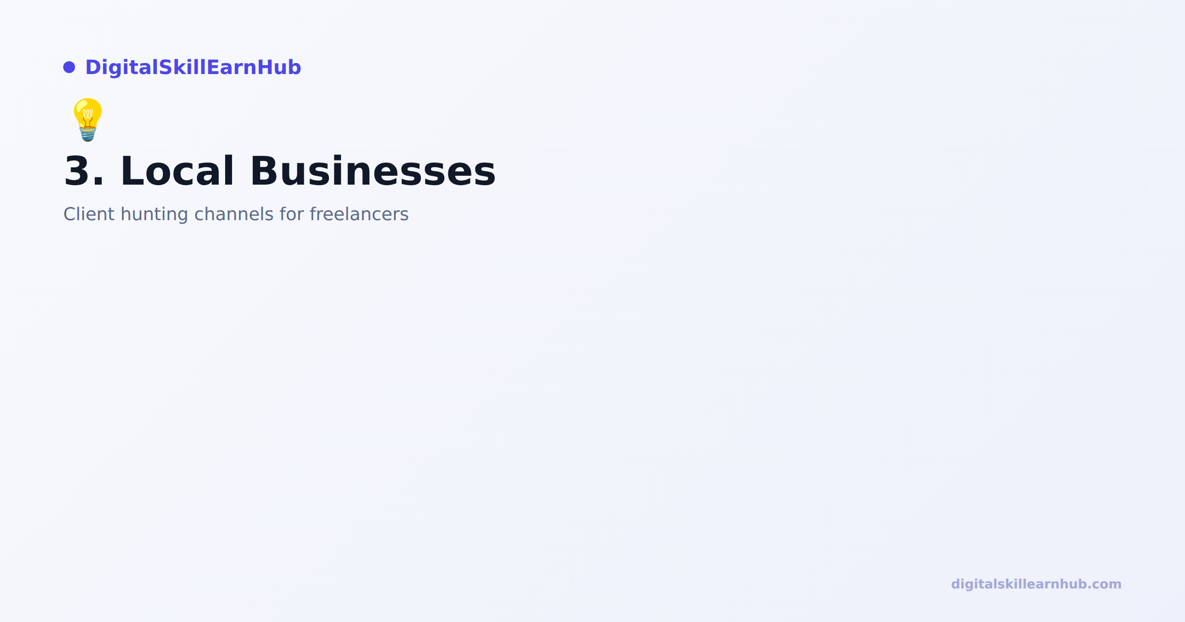 Client hunting channels for freelancers