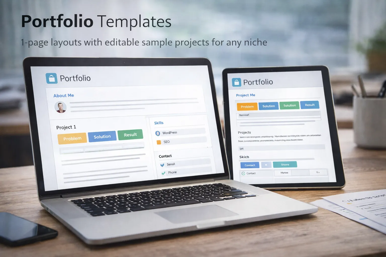Portfolio templates overview