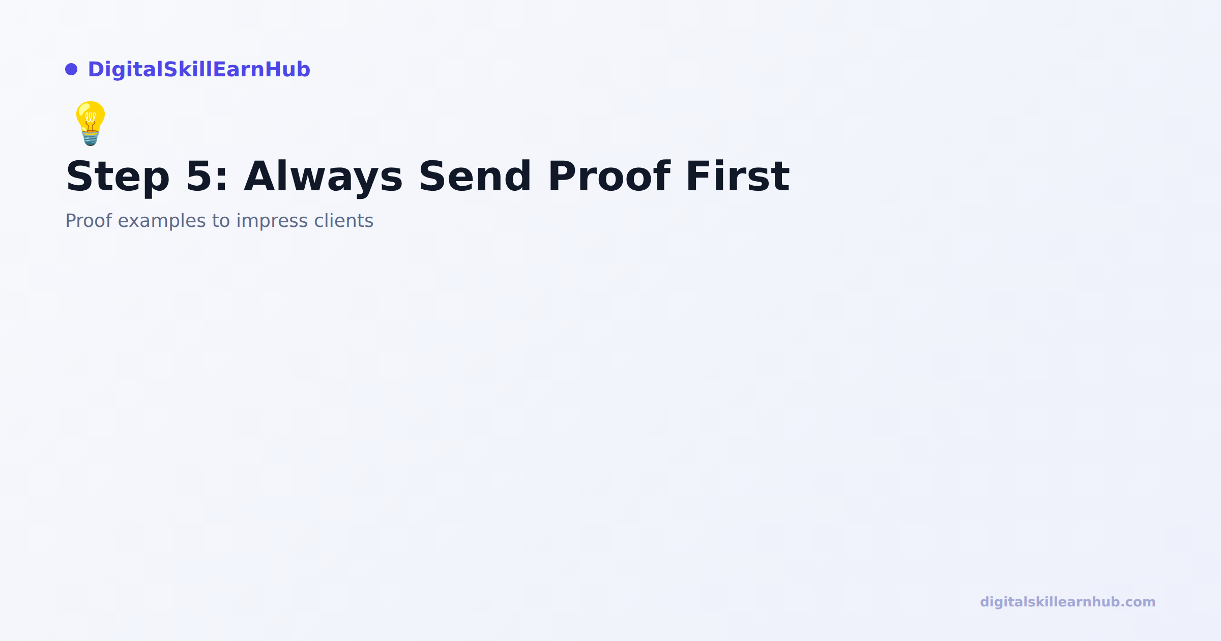 Proof examples to impress clients