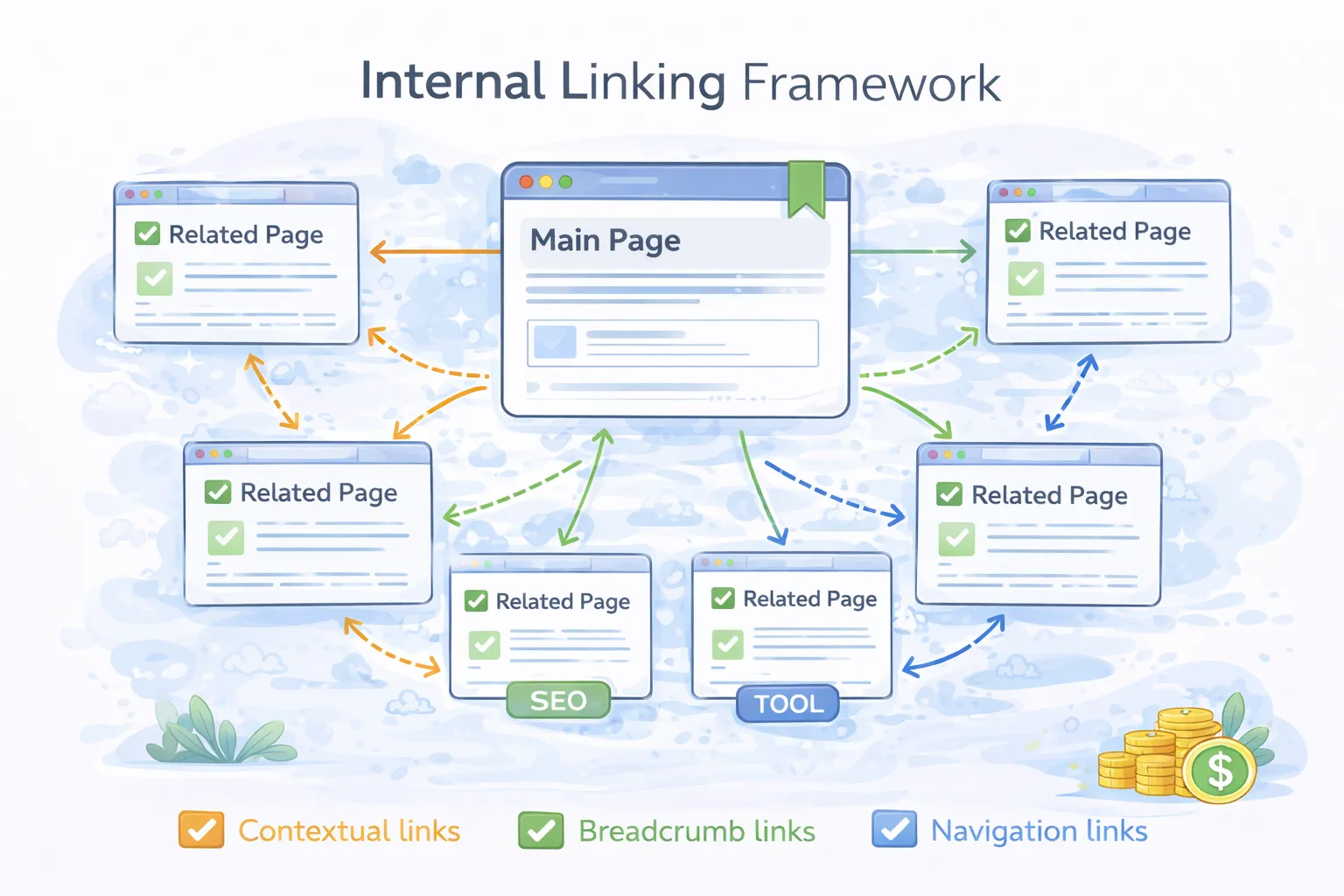 Internal linking framework SEO